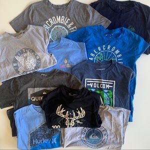 Bundle of 10 boys shirts